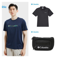 Columbia 哥伦比亚 Polo*1+户外T恤*1+便捷腰包*1