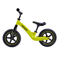 PLUS会员：COOGHI 酷骑 儿童平衡车 无脚踏单车 酷骑绿