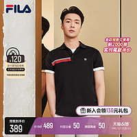 FILA 斐乐 官方男子短袖上衣2022夏MH斐丝棉短POLO衫