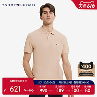 TOMMY HILFIGER Tommy 22新款春夏男装经典1985系列珠地棉透气短袖POLO衫22109