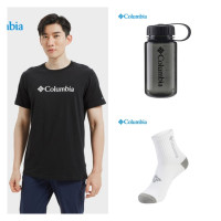 Columbia 哥伦比亚 T恤*1+水壶*1+运动袜*1