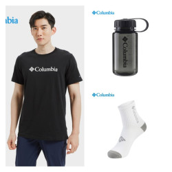 Columbia 哥伦比亚 T恤*1+水壶*1+运动袜*1