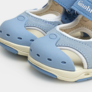 Ginoble 基诺浦 TXG1160 女童凉鞋 传统蓝/水晶蓝 130码
