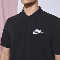 NIKE 耐克 官方男子翻领T恤纯棉开衩休闲柔软标准款舒适CN8765