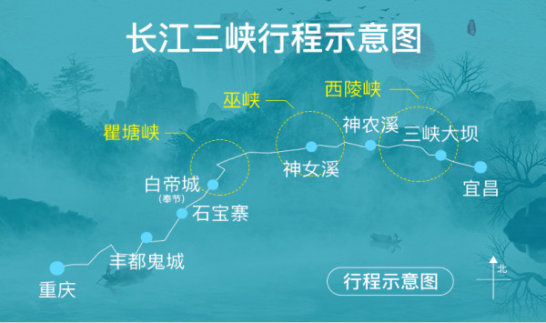 长江三峡豪华游轮船票总统6号游轮系列重庆宜昌4天5天邮轮旅游