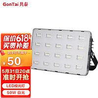 GonTai 共泰 LED投光灯 泛光灯 50W 白光 大功率户外照明灯 防水IP65 无影系列 GT-WY-T5