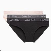 PLUS会员：卡尔文·克莱恩 Calvin Klein 三条装 提花腰边尼三角内裤 QP2349O