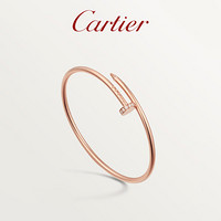 Cartier 卡地亚 JUSTE UN CLOU系列 钉子18K玫瑰金钻石手镯 B6065817