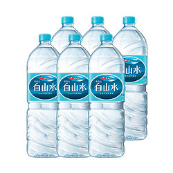 白山水 天然偏硅酸矿泉水 2L*6瓶