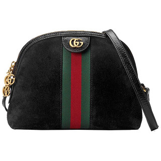 GUCCI 古驰 Ophidia系列 女士小号麂皮单肩包