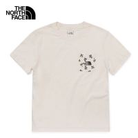 北面 TheNorthFace北面短袖T恤男22春夏户外舒适休闲棉质半袖 5JZW/N3N 米白色 S