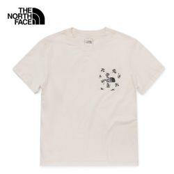 THE NORTH FACE 北面 TheNorthFace北面短袖T恤男22春夏户外舒适休闲棉质半袖 5JZW/N3N 米白色 S
