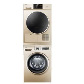 Haier 海尔 EG10014B39GU1 +GDNE9-818 洗烘一体机 10kg 滚筒洗衣机+9kg 烘干机 金色