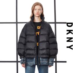 DONNA KARAN 唐纳·卡兰 女士牛仔拼接羽绒服 W1410JJ130A001