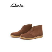 Clarks 其乐 男士经典英伦沙漠靴复古工装靴马丁靴男潮靴Desert Boot 2 沙色（男款）261554957 40 深棕褐（女款）261639804 37