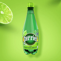 黑卡会员：perrier 巴黎水 青柠味 塑料瓶500ml*24瓶