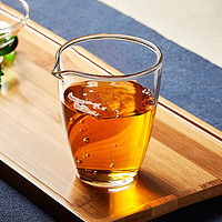 绿昌明 日式玻璃公道杯分茶器茶海耐热玻璃公杯功夫茶具配件 200ML
