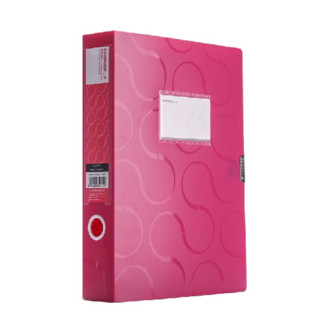SUNWOOD 三木 柏拉图系列 FBE4007 A4档案盒 玫红色 55mm  单个装
