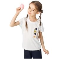 暇步士 女童圆领短袖上衣 本白（女童A） 140cm