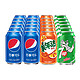 PLUS会员：pepsi 百事 可乐 美年达 七喜 混合装 330ml*24罐