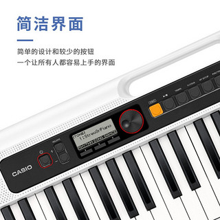 CASIO 卡西欧 智能电子琴CT-S系列便携式61键儿童成人初学入门演奏专业电子乐器