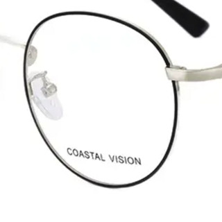 Coastal Vision 镜宴&essilor 依视路 钻晶A3系列 CVO3216 浅金色金属眼镜框+1.60折射率 非球面镜片