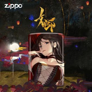 zippo 之宝 打火机 动漫二次元zoop狐媚妖姬污妖王(般若红鬼)