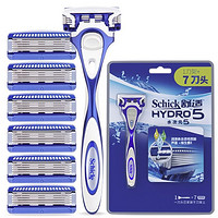 Schick 舒适 水次元5手动剃须刀组合装（ 1刀架+7刀头）