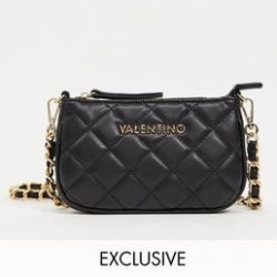 VALENTINO 华伦天奴 黑色绗缝斜挎包