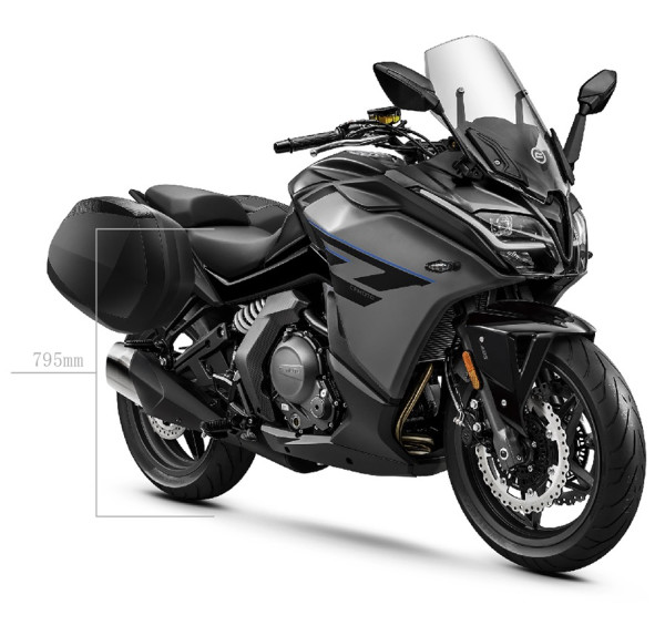 cfmoto春风动力650gt水冷电喷时尚旅跑骑士黑