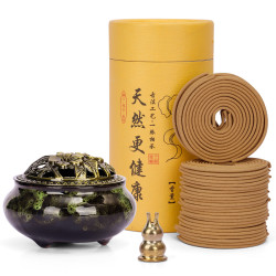 桂花盘香檀香蚊香驱蚊栀子花香薰家用室内持久厕所除臭卫生间熏香