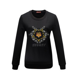 lienridy莱恩雷迪全棉钉珠刺绣轻奢时尚萌虎女式卫衣