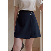 独束大码女装撞色学院风西装套装女2022春装新款设计感显瘦正肩西服22DS1142 裤裙 M 裤裙 XXL