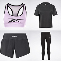 Reebok 锐步 女生运动背心+短款+紧身裤+短袖