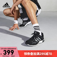 adidas阿迪达斯官网SPIRITAIN 2000男女运动休闲实用舒适复古跑步运动鞋GY8010 白/深藏青蓝/黄/GY8007 38(235mm) 43(265mm) 黑/深灰/GY8010