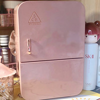 3CE 少女小冰箱式收纳盒化妆箱绝版定制限量礼品粉色 X&T