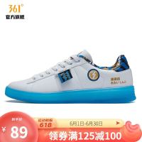 361° 361度男鞋运动鞋2021夏季新款板鞋 白/跳伞蓝 41