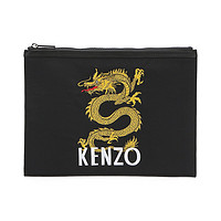 KENZO 凯卓 男士龙图案刺绣撞色手拿包文件包