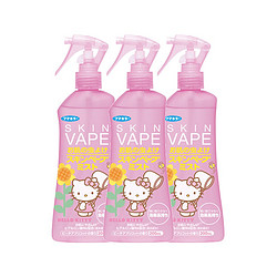 VAPE 未来 日本vape婴儿户外驱蚊喷雾未来凯蒂猫蜜桃味200ml 3瓶