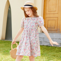 YeeHoO 英氏 女童甜美碎花连衣裙