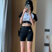 dingguagua 顶瓜瓜 夏季薄飞机芭比鲨鱼裤打底