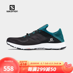 salomon 萨洛蒙 男款 户外运动轻便舒适网布透气排水浅滩涉水溯溪鞋 AMPHIB BOLD 2 黑色 413040 UK8 (42)