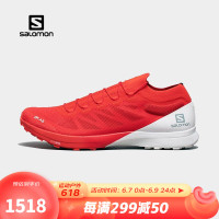 salomon 萨洛蒙 男款 户外运动轻量减震包裹竞速越野跑鞋 S/LAB SENSE 8 竞赛红 407515 UK9(43 1/3)
