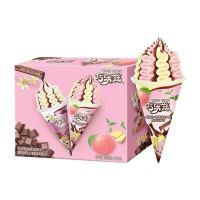 yili 伊利 巧乐兹 姜撞奶蜜桃乌龙+巧克力香草口味85g*4支/盒