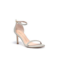 STUART WEITZMAN 女士AMELINA 75系列白金色亮片凉鞋 WE0905217D-GOL 360