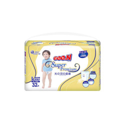 GOO.N 大王 光羽系列 婴儿拉拉裤 L32片