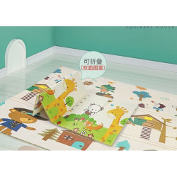 OUYUN 欧孕 宝宝双面加厚爬行垫 松鼠小屋 180cm*160cm*1cm