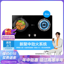 ROBAM 老板 台嵌两用4kW大火力高热效钢化玻璃熄火保护燃气灶液化气灶30B3
