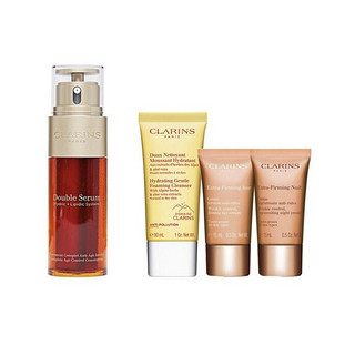 CLARINS 娇韵诗 双萃焕活修护精华露套装 50ml（赠洁面乳30ml+晚安霜15ml+日霜15ml)