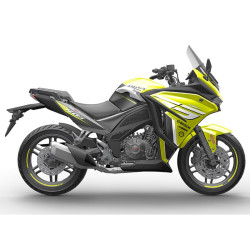 赛科龙rg3运动旅行摩托车亮嫩绿智行版全款34800元不带边箱